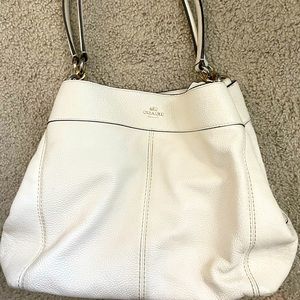 COPY - Coach cream shoulder purse